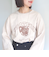《予約》【WEB限定】〈洗濯機可能〉七分袖 ワイド スリーブ プリント スウェット