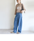 《予約》【WEB限定】〈洗濯機可能〉七分袖 ワイド スリーブ プリント スウェット