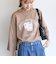 《予約》【WEB限定】〈洗濯機可能〉七分袖 ワイド スリーブ プリント スウェット