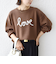 《予約》【WEB限定】〈手洗い可能〉ファンシー コード 刺繍 ダンボール カットソー