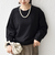 《予約》【WEB限定】〈手洗い可能〉パール調 ネックレス チャーム 付 ドルマン スウェット