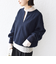 《予約》〈手洗い可能〉ケーブル ジャージー スキッパー プルオーバー