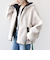 《予約》【WEB限定】ボア 配色 フード ブルゾン