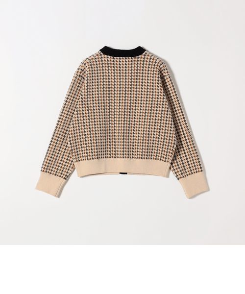 SHIPS any:〈手洗い可能〉モールヤーン クルーネック 千鳥柄