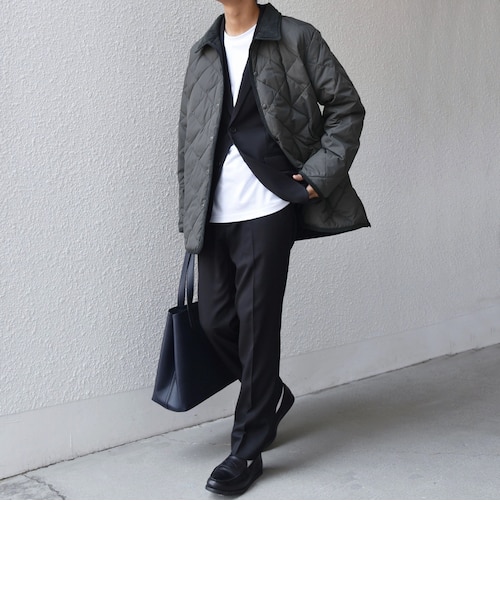 SHIPS any別注】TAION:〈手洗い可能〉ダイヤキルト ダウン ハーフ