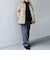 【SHIPS any別注】TAION:〈手洗い可能〉ダイヤキルト ダウン ハーフコート 25AW◆