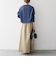 ORCIVAL:〈手洗い可能〉ボートネック ボーダー ロングスリーブ プルオーバー 25AW