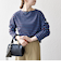 ORCIVAL:〈手洗い可能〉ボートネック ボーダー ロングスリーブ プルオーバー 25AW