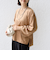 〈手洗い可能〉ポリエステル スエード ワイド スリーブ プルオーバー