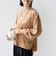 〈手洗い可能〉ポリエステル スエード ワイド スリーブ プルオーバー