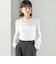 《予約》s.oyamadaコラボ:〈手洗い可能〉シアー テレコ ロング スリーブ TEE