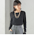 《予約》s.oyamadaコラボ:〈手洗い可能〉シアー テレコ ロング スリーブ TEE