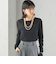《予約》s.oyamadaコラボ:〈手洗い可能〉シアー テレコ ロング スリーブ TEE