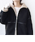 《予約》【WEB限定】フェイク ムートン ジップ コート
