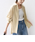 《予約》【WEB限定】〈洗濯機可能〉コーデュロイ ギャザー シャツ 羽織