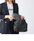【WEB限定】SHIPS:【SAFFIANO LEATHER】ラウンド ジップ ポーチ