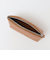 【WEB限定】SHIPS:【SAFFIANO LEATHER】ラウンド ジップ ポーチ