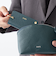 【WEB限定】SHIPS:【SAFFIANO LEATHER】ラウンド ジップ ポーチ