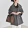 《予約》quaranciel:〈手洗い可能〉ダンボール ステンカラー ジャケット コート 25AW