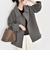 《予約》quaranciel:〈手洗い可能〉ダンボール ステンカラー ジャケット コート 25AW