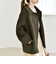 《予約》quaranciel:〈手洗い可能〉ダンボール ステンカラー ジャケット コート 25AW