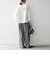 《予約》SHIPS any:〈手洗い可能〉ウォーム イージー ワイド ストレート パンツ