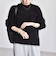 《予約》quaranciel:〈手洗い可能〉ネップツイード クルーネック コンパクト ニット