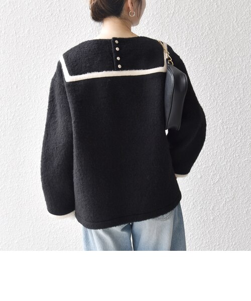 SHIPS any: バイカラー セーラー デザイン プルオーバー｜シップスの