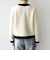 《予約》SHIPS any: バイカラー クルーネック カーディガン ジャケット