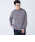 【SHIPS別注】AIRTOWNE: マルチ ボーダー ロングスリーブ Tシャツ
