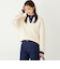 《予約》SHIPS Colors:〈手洗い可能〉畦 スキッパー ニット◆