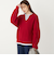 《予約》SHIPS Colors:〈手洗い可能〉畦 スキッパー ニット◆