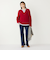 《予約》SHIPS Colors:〈手洗い可能〉畦 スキッパー ニット◆