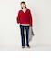 《予約》SHIPS Colors:〈手洗い可能〉畦 スキッパー ニット◆