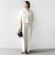 《予約》little black:〈手洗い可能〉パール 釦 フリル チュール 半袖 ブラウス