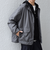 SHIPS any:〈撥水/防風等〉多機能 中綿 2トーン スタンド ブルゾン 25AW◆
