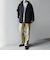 SHIPS any:〈撥水/防風等〉多機能 中綿 2トーン スタンド ブルゾン 25AW◆