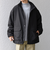 SHIPS any:〈撥水/防風等〉多機能 中綿 2トーン スタンド ブルゾン 25AW◆
