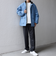 SHIPS any:〈撥水/防風等〉多機能 中綿 2トーン スタンド ブルゾン 25AW◆