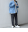 SHIPS any:〈撥水/防風等〉多機能 中綿 2トーン スタンド ブルゾン 25AW◆