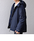 SHIPS any:〈撥水/防風等〉多機能 ダウン フード ブルゾン 25AW◆