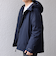 SHIPS any:〈撥水/防風等〉多機能 ダウン フード ブルゾン 25AW◆