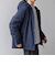 SHIPS any:〈撥水/防風等〉多機能 ダウン フード ブルゾン 25AW◆