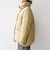 SHIPS any: ナイロン スタンドカラー ダウン コクーン コート
