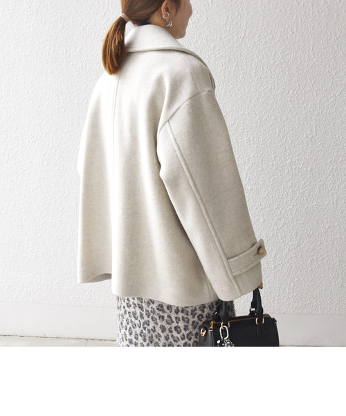 SHIPS any: カシミヤ ミックス テーラード ショート Pコート｜シップス