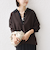 《予約》【WEB限定】〈手洗い可能〉サイド スリット ゴールド 釦 ポロ ニット