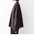 《予約》【WEB限定】〈手洗い可能〉サイド スリット ゴールド 釦 ポロ ニット