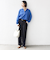 《予約》【WEB限定】〈手洗い可能〉サイド スリット ゴールド 釦 ポロ ニット