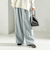 〈手洗い可能〉スラブ ツイル イージー スラックス パンツ