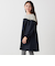 SHIPS any:〈洗濯機可能〉ボーダー/ソリッド 切り替え ワンピース<KIDS>